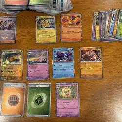 Pokemon Bulk Lot 2024-2025 Cards 300+ Commons/30+ Holos, Pokeballs, Rares - Image 3