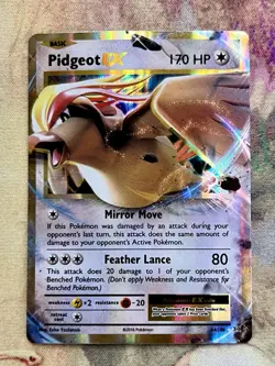 Pidgeot EX 64/108 XY Evolutions Ultra Rare Pokemon Card NM 💨 - Image 1