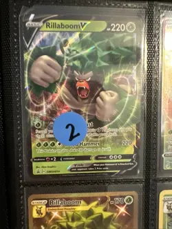 Lot of 9 Rillaboom & Gyarados Pokemon Cards Authentic - Image 2