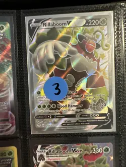 Lot of 9 Rillaboom & Gyarados Pokemon Cards Authentic - Image 4
