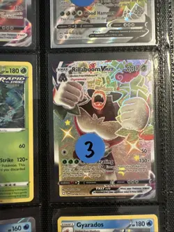 Lot of 9 Rillaboom & Gyarados Pokemon Cards Authentic - Image 5