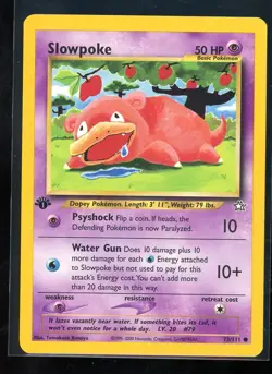Slowpoke 1st Edition - Neo Genesis 73 /111 - Pokemon TCG Card - Vintage NM - Image 1
