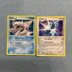 Pokemon TCG DP Lot Palkia Dialga Holo 2 Cards Nintendo 2006 English - Image 1