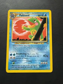 Pokemon Card - Politoed - 27/75 - Neo Discovery - Image 1
