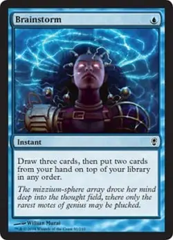 MTG MAGIC THE GATHERING - BRAINSTORM - CONSPIRACY NEAR MINT! - Image 1