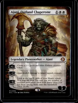Ajani, Outland Chaperone (Borderless) - 284 - ECL - NM - MTG Magic the Gathering - Image 1
