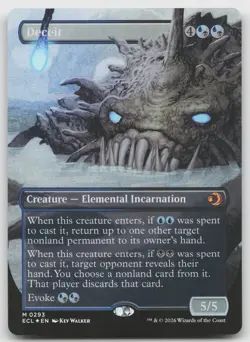 Deceit (Borderless) M Foil Lorwyn Eclipsed 293 NM - Image 1