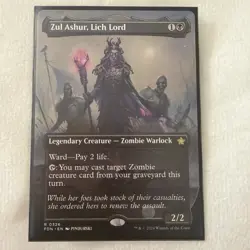 MTG Zul Ashur, Lich Lord Borderless Foundations R 0326 FDN NM - Image 1