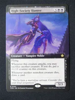 High-Society Hunter Extended Art - FDN - Mtg Card #971 - Image 1