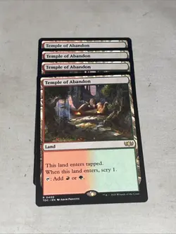 MTG - 4 x Temple of Abandon - Tarkir: Dragonstorm - Playset 4x x4 - Image 1
