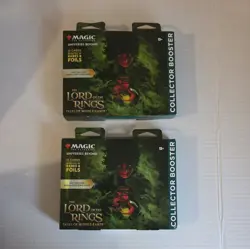 2x Lot Magic The Gathering Lord of the Rings OMEGA Collector BOOSTER SEALED 195166205274 - Image 1