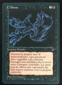 The Abyss Italian Legends Magic Card Reserved List MTG - Image 1