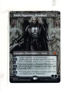 MTG SkeenAB Sorin Imperious Bloodlord BORDERLESS FOIL from INR. NM. - Image 1