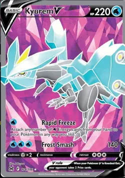 Kyurem V (Full Art) 174/196 Swsh11: Lost Origin Holo POKEMON TCG [NM] - Image 1