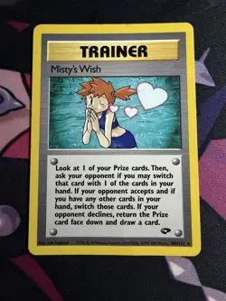 Misty's Wish Gym Challenge 108/132 LP/NM Pokemon TCG Vintage Rare! - Image 3