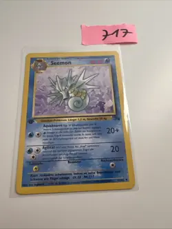 Seemon 42/62 Near Mint - Fossil Set - Pokemon Karte - Deutsch Vintage - Image 1