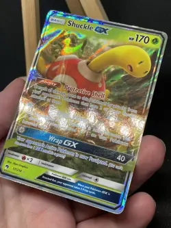 Pokemon Card Shuckle GX 17/214 Lost Thunder Ultra Rare Holo L/P - Image 3