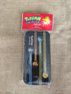 Vintage Pokemon Gotta catch em all Pencil Case Tin Collectable TV Film Prop - Image 1