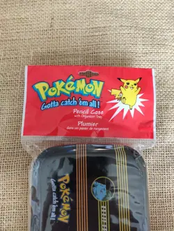 Vintage Pokemon Gotta catch em all Pencil Case Tin Collectable TV Film Prop - Image 2