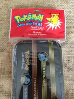 Vintage Pokemon Gotta catch em all Pencil Case Tin Collectable TV Film Prop - Image 3