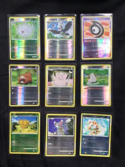 Pokemon Cards: Diamond and Pearl 269 Card Reverse Holo/Non-Holo Lot - Image 3