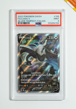 Pokemon PSA 9 Lugia V #186 Full Art Tempesta Argentata 2022 Italiano - Image 1