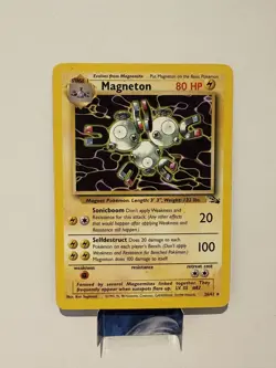 Pokemon TCG Magneton 26/62 Fossil Set Non-Holo Card LP+ - Image 1