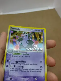 Grumpig 32/107 EX Deoxys Reverse Holo Pokemon Card Stamped Excellent Condition - Image 3