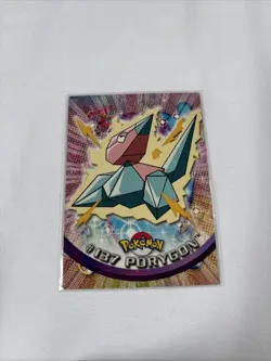 2000 Topps Pokemon TV Animation Edition Series Blue Logo #137 Porygon Non Holo - Image 1