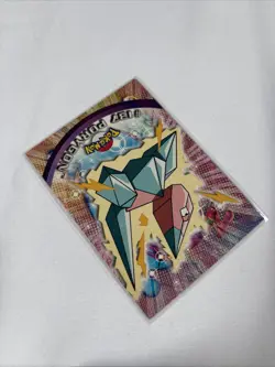 2000 Topps Pokemon TV Animation Edition Series Blue Logo #137 Porygon Non Holo - Image 3