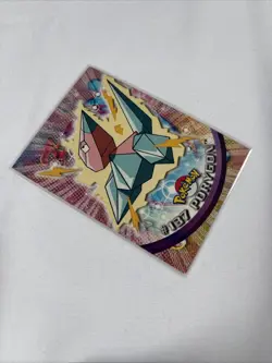 2000 Topps Pokemon TV Animation Edition Series Blue Logo #137 Porygon Non Holo - Image 5