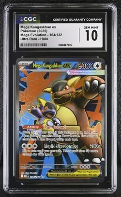 Mega Kangaskhan EX *CGC 10* Ultra Rare *Mega Evolution* #164 *2025* Pokemon - Image 1