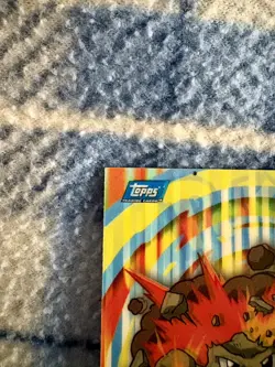 Geodude #7 Pokemon 2000 Topps TV Sticker - MISPRINT - Image 3