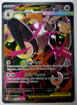 Mega Lopunny EX - Pokemon Phantasmal Flames - Special Illustration Rare - NM 128 - Image 1