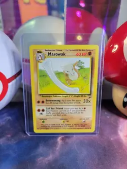Marowak 52/130 Pokemon TCG Base Set 2 Regular Uncommon LP - Image 1