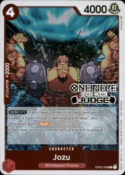 One Piece TCG • Jozu OP02-008 • Judge Promo • ENG/NM - Image 1