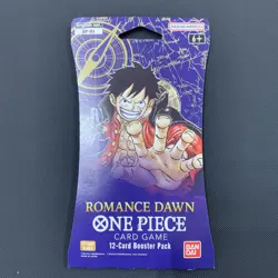 One Piece OP-01 Romance Dawn 1x Blister Paper Sleeve Booster Pack ENG SEALED - Image 1