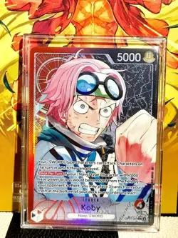 One Piece Koby OP11-001 A Fist of Divine Speed anglais Leader Alt Art - Image 1