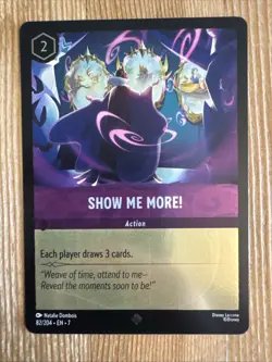 Show Me More! 82/204 Disney Lorcana Archazia's Island Super Rare Cold Foil NM - Image 1