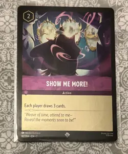 Disney Lorcana Archazia's Island: SHOW ME MORE! - COLD FOIL Super Rare 82/204 - Image 1