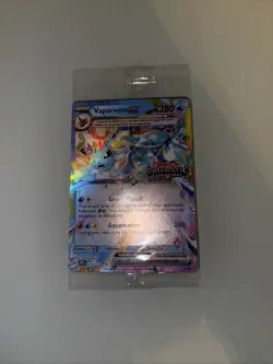 Pokemon TCG - Prismatic Evolutions Vaporeon ex 23/131 Stamped Promo Card Sealed - Image 1