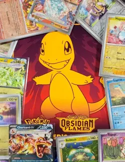 Pokemon - Obsidian Flames - Complete Base Set 197 Cards + 176 RH - Starter Set - Image 1