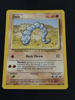 Pokemon TCG Onix Base Set Unlimited Common Card 56/102 - Image 1
