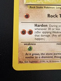 Pokemon TCG Onix Base Set Unlimited Common Card 56/102 - Image 2