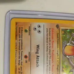 1st Edition Aerodactyl 1/62 Fossil Set Holo Rare Vintage 1999 Pokemon Card - Image 4