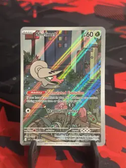 Pokemon TCG Shelmet 93/86 Illustration Rare Full Art Holo White Flare Card - Image 1