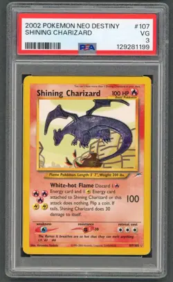 Pokemon Cards - PSA 3 Shining Charizard 107/102 - Neo Destiny - VG - PSA3 - Image 1