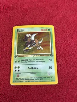 1st Edition Pinsir 09/64 Jungle Holo Wotc Pokemon Card 1999 Played - Image 1