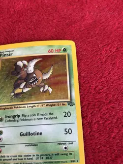 1st Edition Pinsir 09/64 Jungle Holo Wotc Pokemon Card 1999 Played - Image 3
