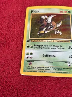 1st Edition Pinsir 09/64 Jungle Holo Wotc Pokemon Card 1999 Played - Image 4
